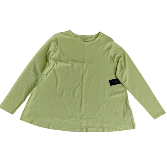 Rachel Zoe Women's Long-Sleeve T-Shirt in Yellow, Size 2X - Picture 2 of 12